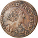 Coin, France, Louis XIII, Double Tournois, 1638, Vallée du Rhône, EF(40-45)