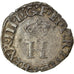 Monnaie, France, Henri III, Liard à l'H couronnée, 1581, Lyon, TB+, Billon