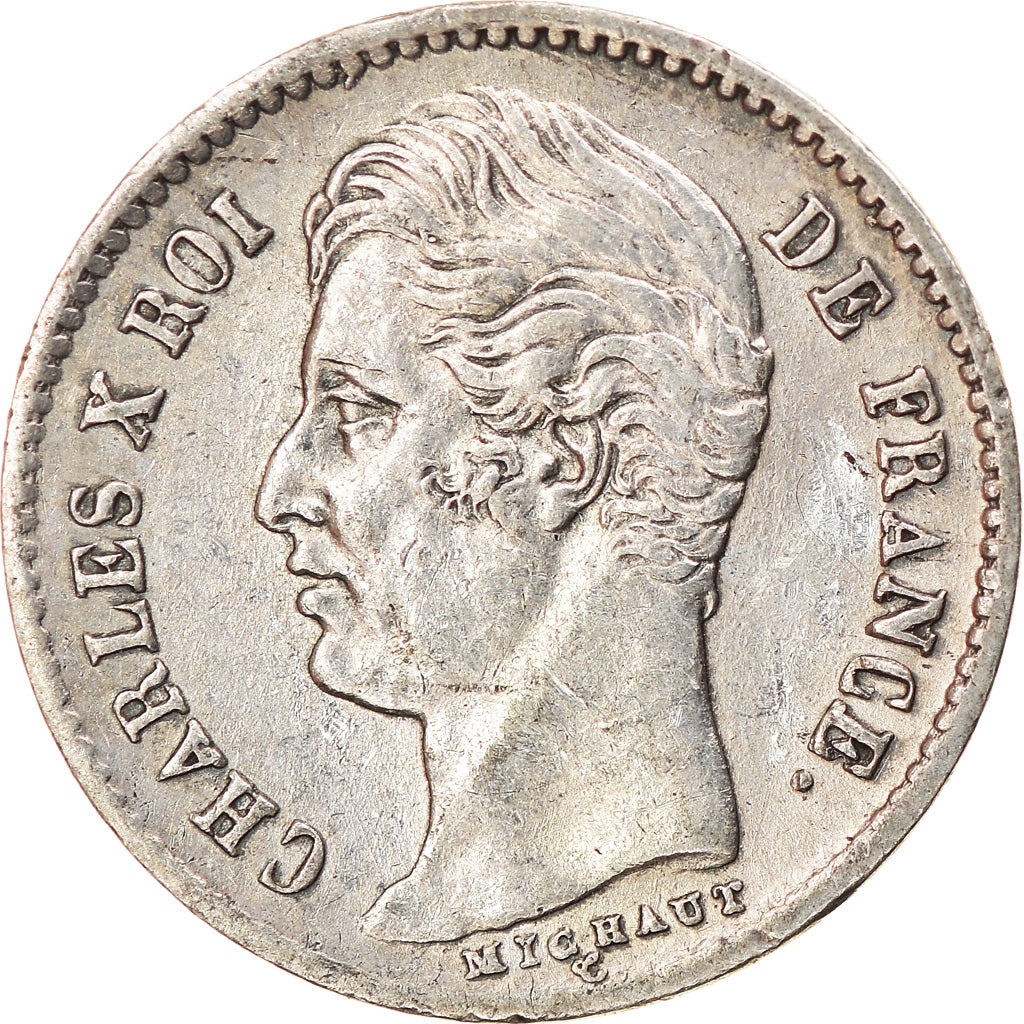 Coin, France, Charles X, 1/4 Franc, 1830, Paris, AU(50-53), Silver, KM:722.1