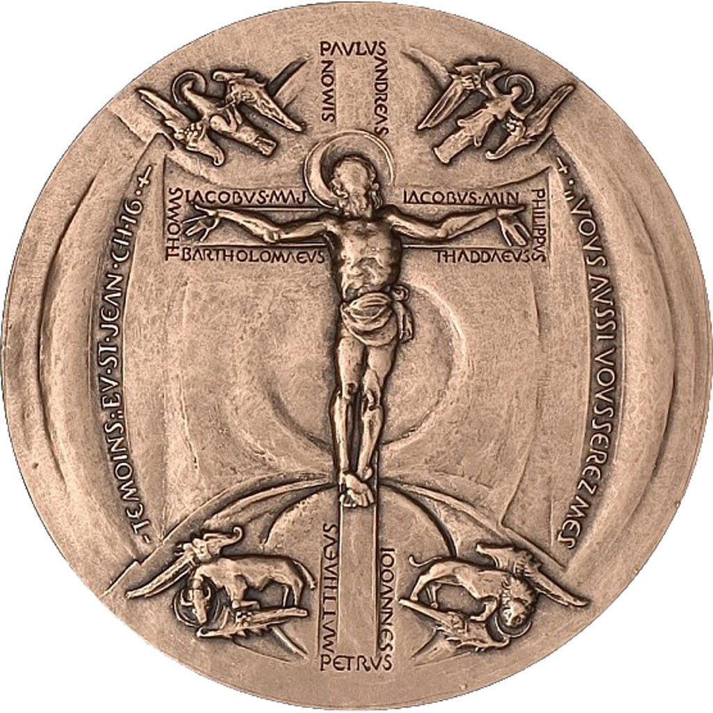 FRANCE, Religions & beliefs, The Fifth Republic, Medal, MS(65-70), Bronze,...