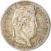 Moeda, França, Louis-Philippe, 1/4 Franc, 1845, Rouen, AU(50-53), Prata
