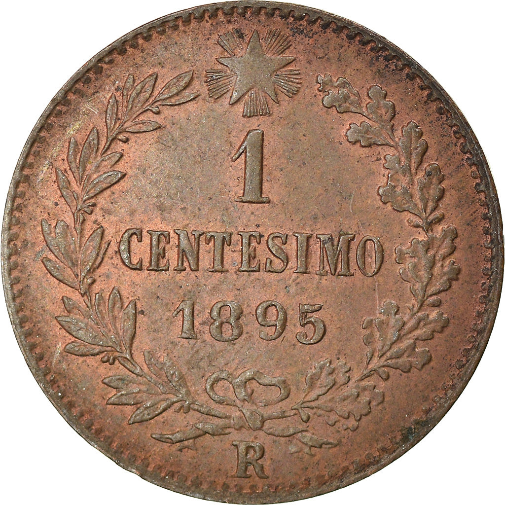 Moeda, Itália, Umberto I, Centesimo, 1895, Rome, MS(60-62), Cobre, KM:29