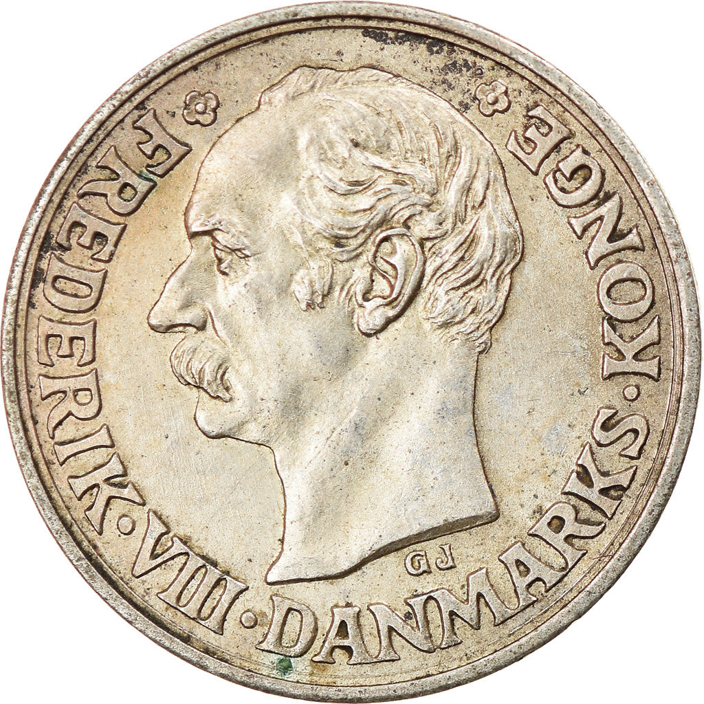 Moneta, Danimarca, Frederik VIII, 10 Öre, 1907, Copenhagen, BB+, Argento
