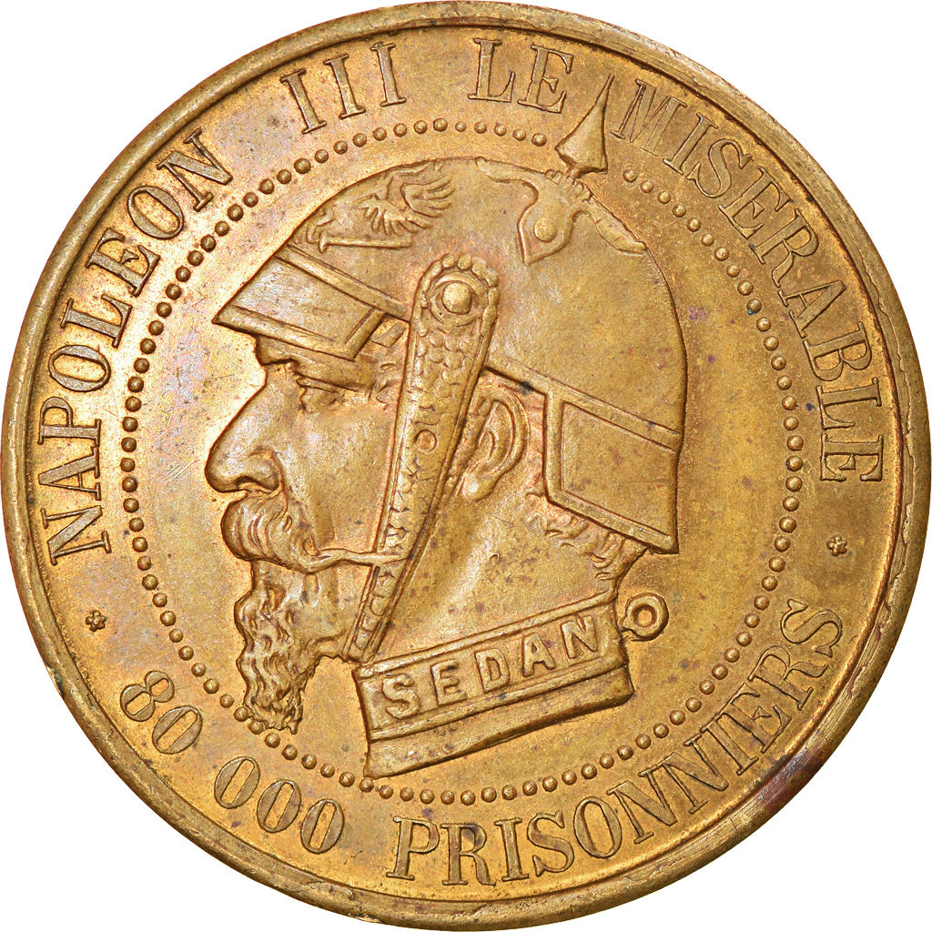 Coin, France, Napoleon III, 5 Centimes, 1871, Paris, Satirique, AU(55-58)