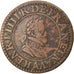 Moneda, Francia, Henri IV, Double Tournois, 1603, Paris, MBC, Cobre, CGKL:222