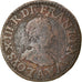 Münze, Frankreich, Louis XIII, Double Tournois, 1612, Paris, S, Kupfer