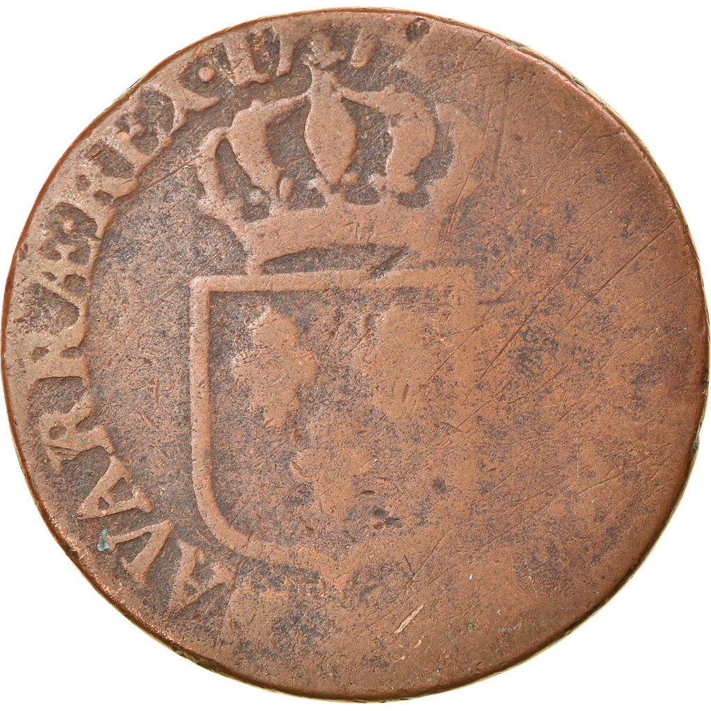 Coin, France, Louis XV, Sol à la vieille tête, Sol, 1772, Limoges, VG(8-10)