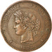 Moneta, Francia, Cérès, 10 Centimes, 1877, Paris, BB, Bronzo, KM:815.1