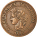 Monnaie, France, Cérès, 5 Centimes, 1893, Paris, TTB, Bronze, Gadoury:157a