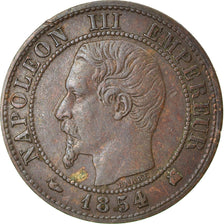 Coin, France, Napoleon III, Centime, 1854, Bordeaux, EF(40-45), KM 775.5