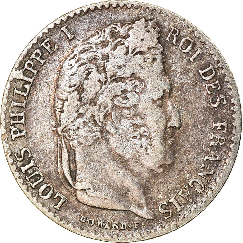 Coin, France, Louis-Philippe, 1/4 Franc, 1832, Paris, EF(40-45), Silver