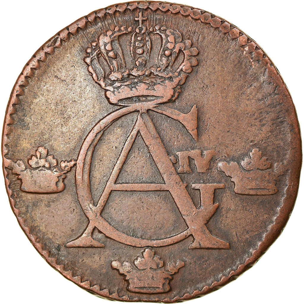 Coin, Sweden, Gustaf IV Adolf, 1/4 Skilling, 1806, VF(30-35), Copper, KM:564