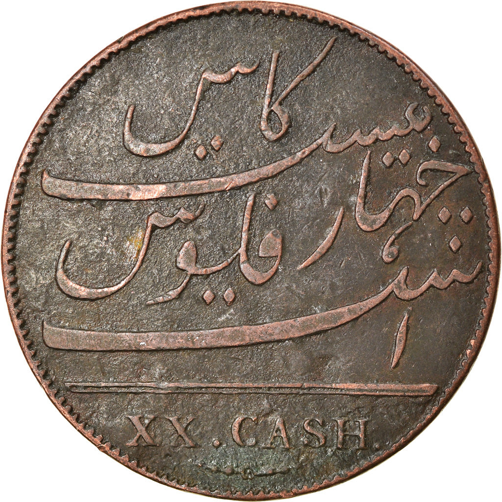Münze, INDIA-BRITISH, MADRAS PRESIDENCY, 20 Cash, 1803, Soho Mint, Birmingham