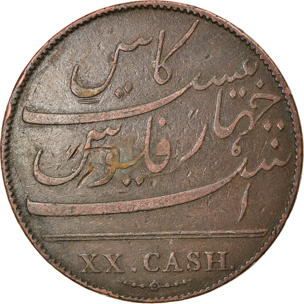 Monnaie, INDIA-BRITISH, MADRAS PRESIDENCY, 20 Cash, 1803, Soho Mint, Birmingham