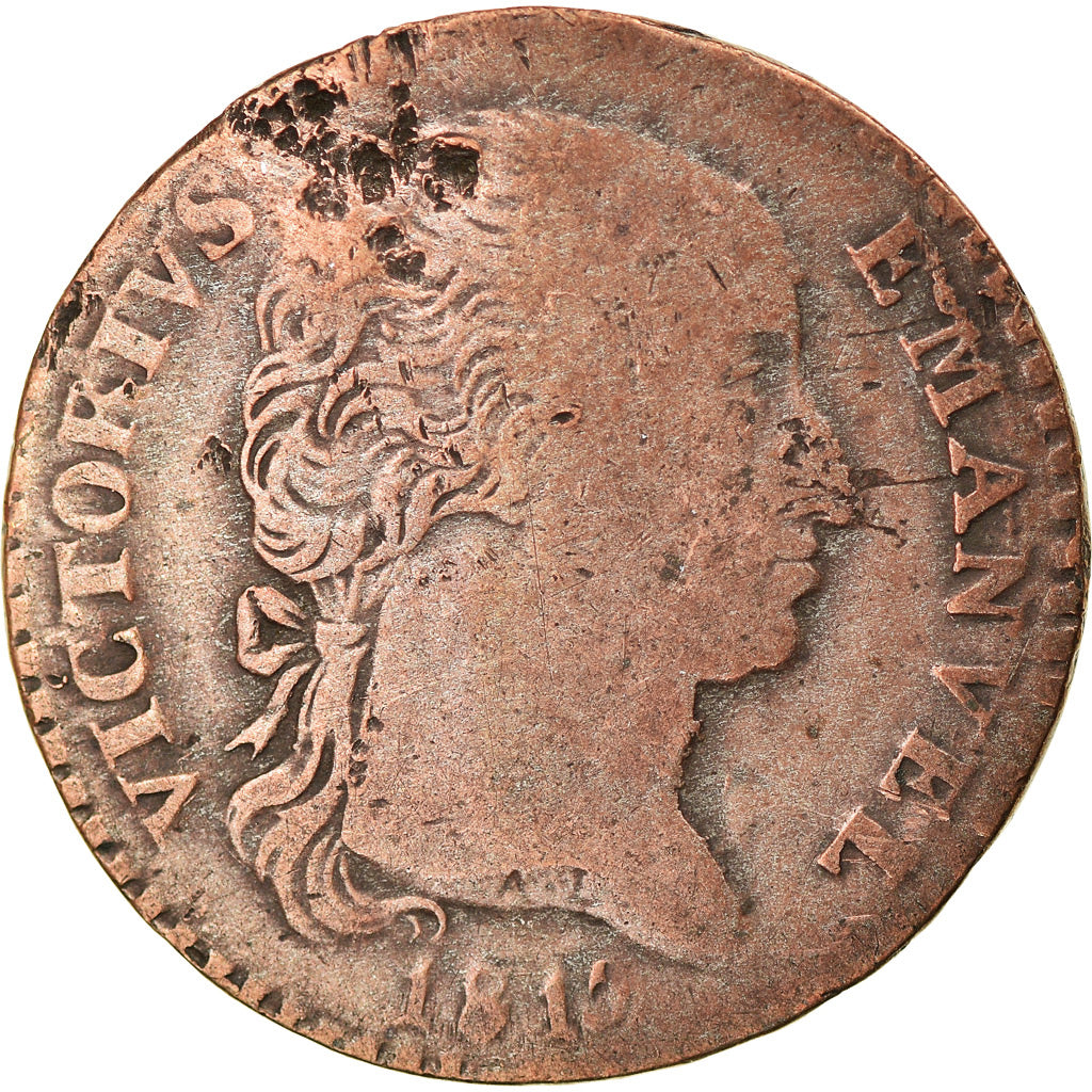 Munten, Italiaanse staten, SARDINIA, Vittorio Emanuele I, 2.6 Soldi, 1815