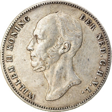 Coin, Netherlands, William II, 1/2 Gulden, 1847, Utrecht, EF(40-45), Silver