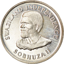 Monnaie, Swaziland, Sobhuza II, 20 Cents, 1968, SUP+, Argent, KM:3