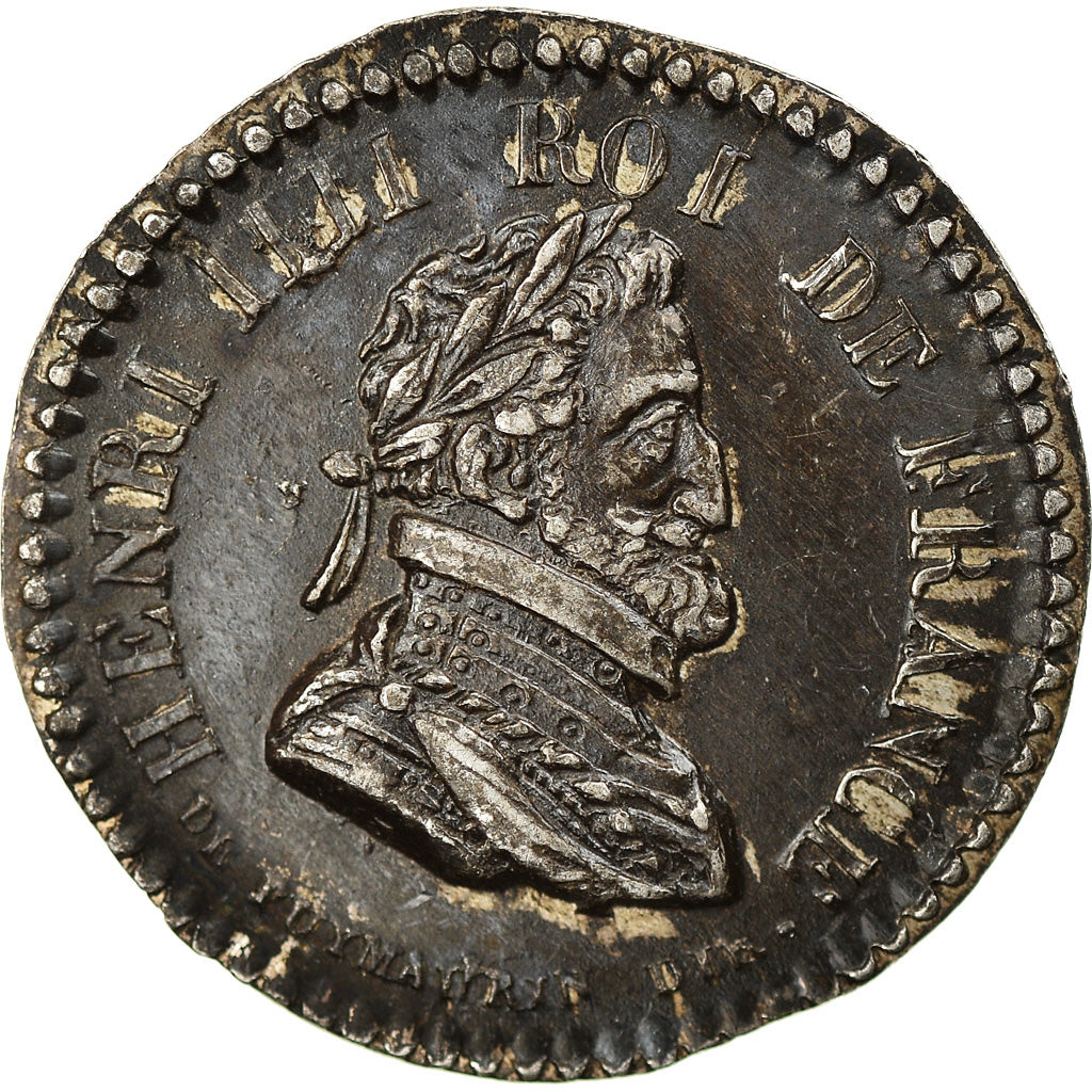 Francia, medalla, Louis XVIII, Quinaire, Henri IV, History, SC, Plata