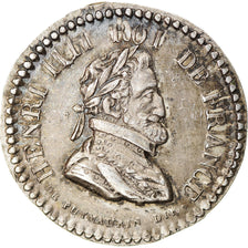Francia, medalla, Louis XVIII, Quinaire, Henri IV, History, SC, Plata