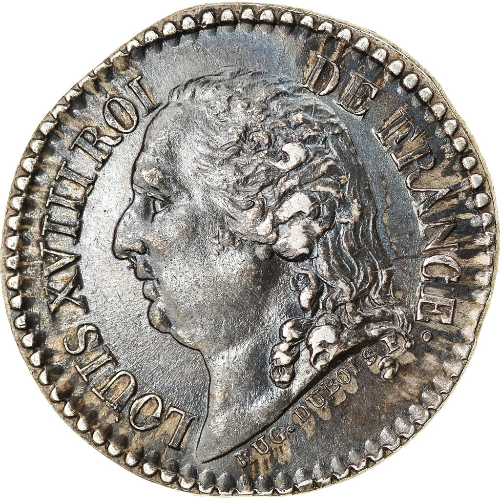 Francia, medalla, Louis XVIII, Quinaire, Henri IV, History, SC, Plata