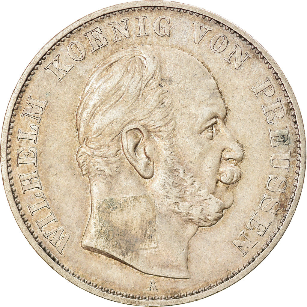Coin, German States, PRUSSIA, Wilhelm I, Thaler, 1871, Berlin, AU(50-53)