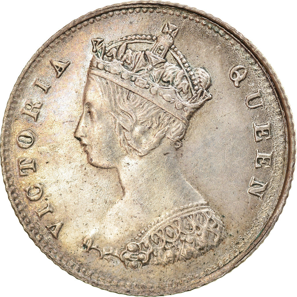 Coin, Hong Kong, Victoria, 10 Cents, 1868, AU(50-53), Silver, KM:6.3