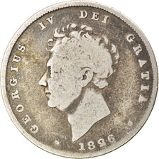 Coin, Great Britain, George IV, Shilling, 1826, F(12-15), Silver, KM:694