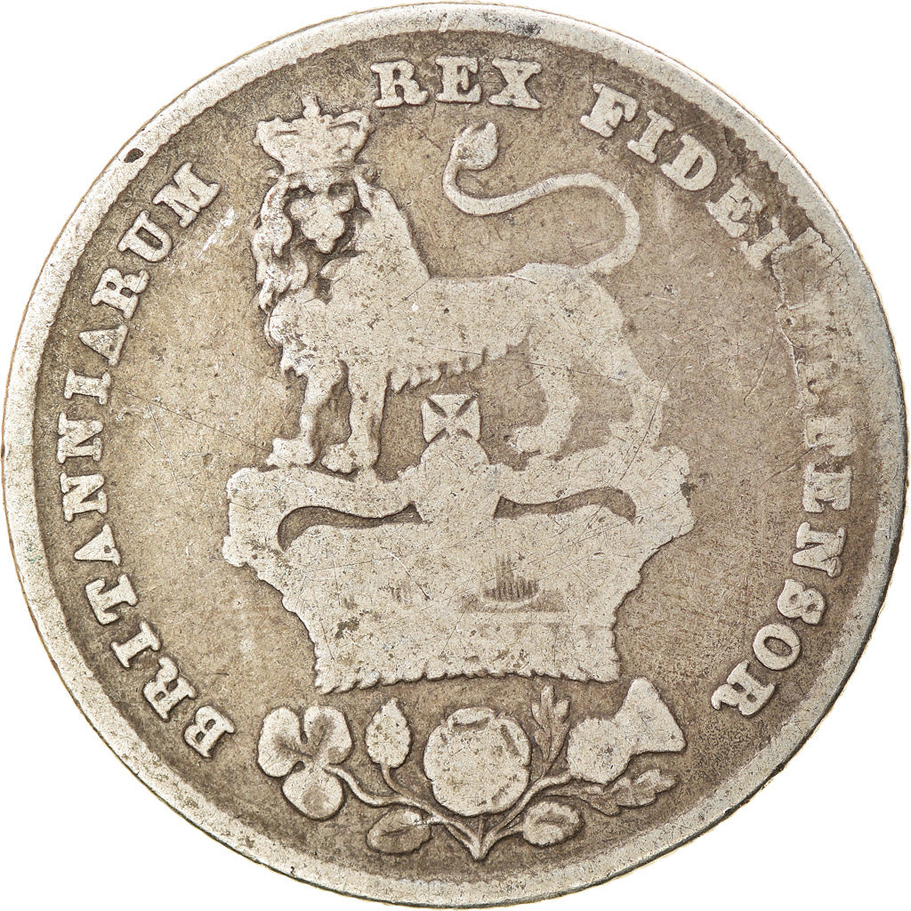 Coin, Great Britain, George IV, Shilling, 1826, F(12-15), Silver, KM:694