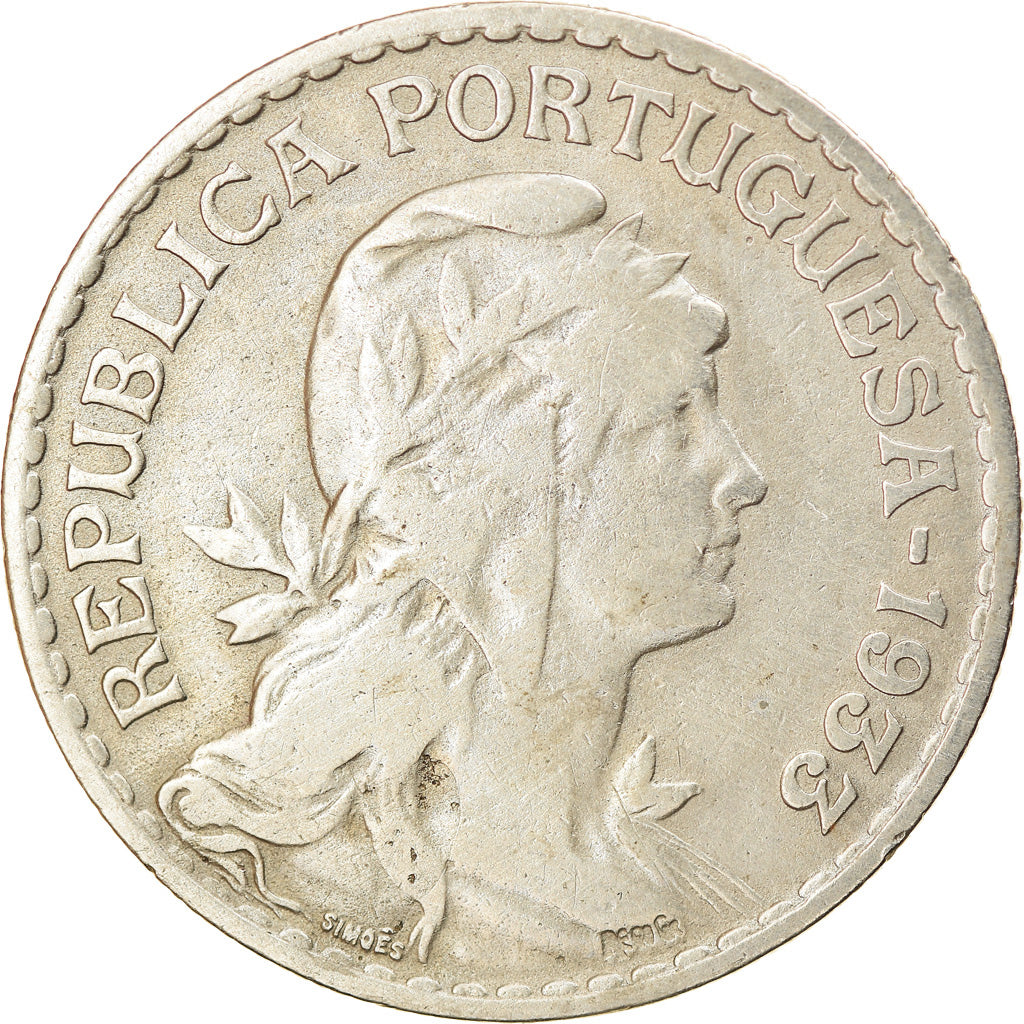 Coin, Guinea-Bissau, Escudo, 1933, VF(30-35), Nickel-Bronze, KM:5
