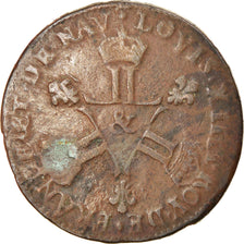 Coin, France, Louis XIV, Six deniers dits « dardenne », 6 Deniers, 1710