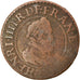 Moneda, Francia, Henri IV, Double Tournois, 1609, Nantes, BC+, Cobre