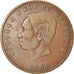 Coin, Cambodia, Norodom I, 10 Centimes, 1860, VF(30-35), Bronze, KM:M3