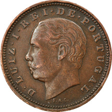 Coin, Portugal, Luiz I, 5 Reis, 1882, AU(55-58), Bronze, KM:525