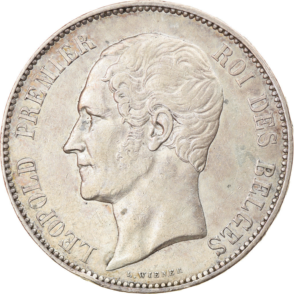Coin, Belgium, Leopold I, 5 Francs, 5 Frank, 1865, EF(40-45), Silver, KM:17
