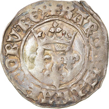 Monnaie, France, Charles VI, Gros dit "Florette", TTB, Billon, Duplessy:405A