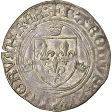Moneta, Francia, Charles VIII, Blanc à la couronne, Paris, BB, Biglione