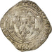 Monnaie, France, Charles VIII, Blanc à la couronne, Montélimar, TB+, Billon