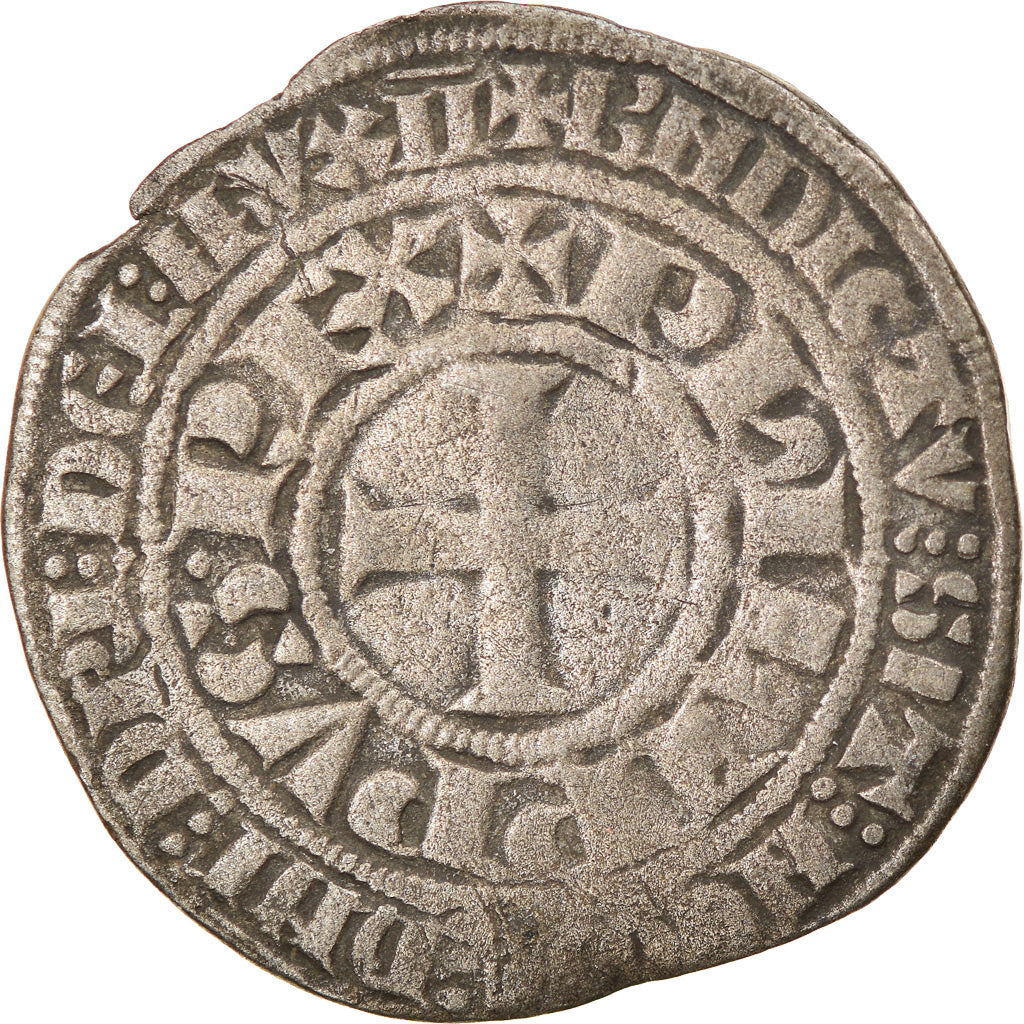 Coin, France, Philip IV, Gros Tournois, VF(30-35), Silver, Duplessy:213B