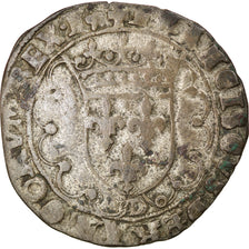 Coin, France, François Ier, Douzain à la croisette, Lyon, VF(30-35), Billon
