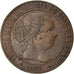 Coin, Spain, Isabel II, 1/2 Centimo, 1867, Segovia, AU(55-58), Copper, KM:632.4