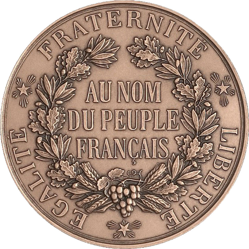 FRANCE, History, The Fifth Republic, Medal, MS(65-70), Barre, Bronze, 295.00