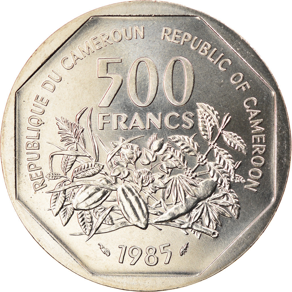 Coin, Cameroon, 500 Francs, 1985, Paris, ESSAI, MS(65-70), Copper-nickel, KM:E17