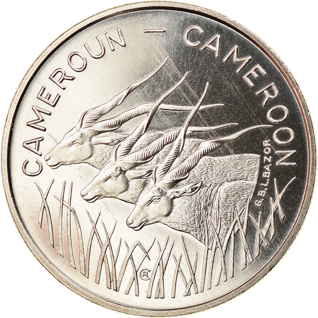Coin, Cameroon, 100 Francs, 1972, Paris, ESSAI, MS(65-70), Nickel, KM:E15