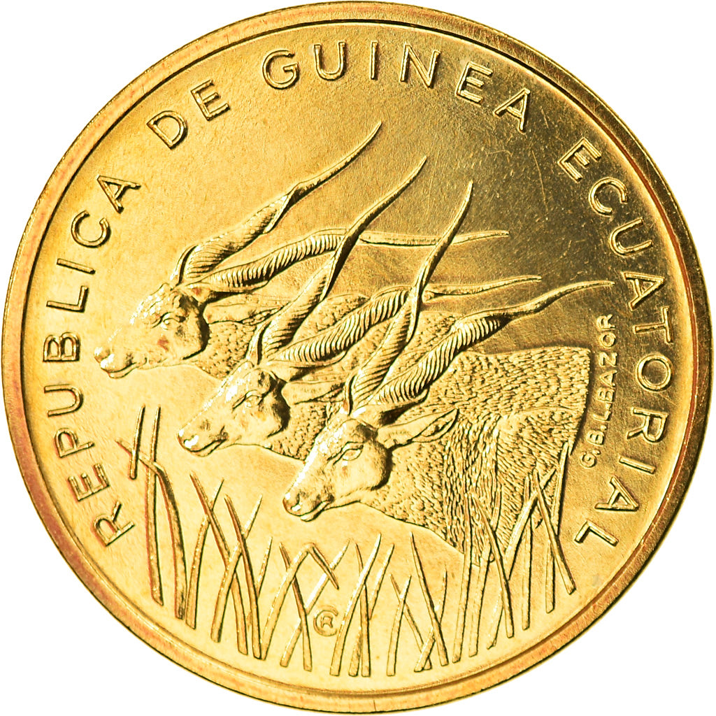 Coin, Equatorial Guinea, 5 Francos, 1985, Paris, ESSAI, MS(65-70)