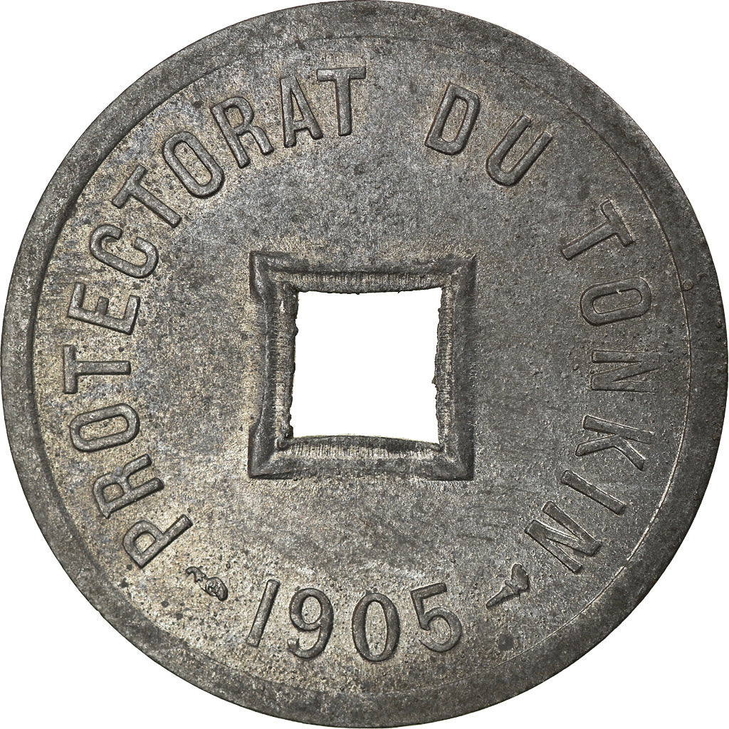Moneda, Tonkín, 1/600 Piastre, 1905, Paris, MBC, Cinc, KM:1