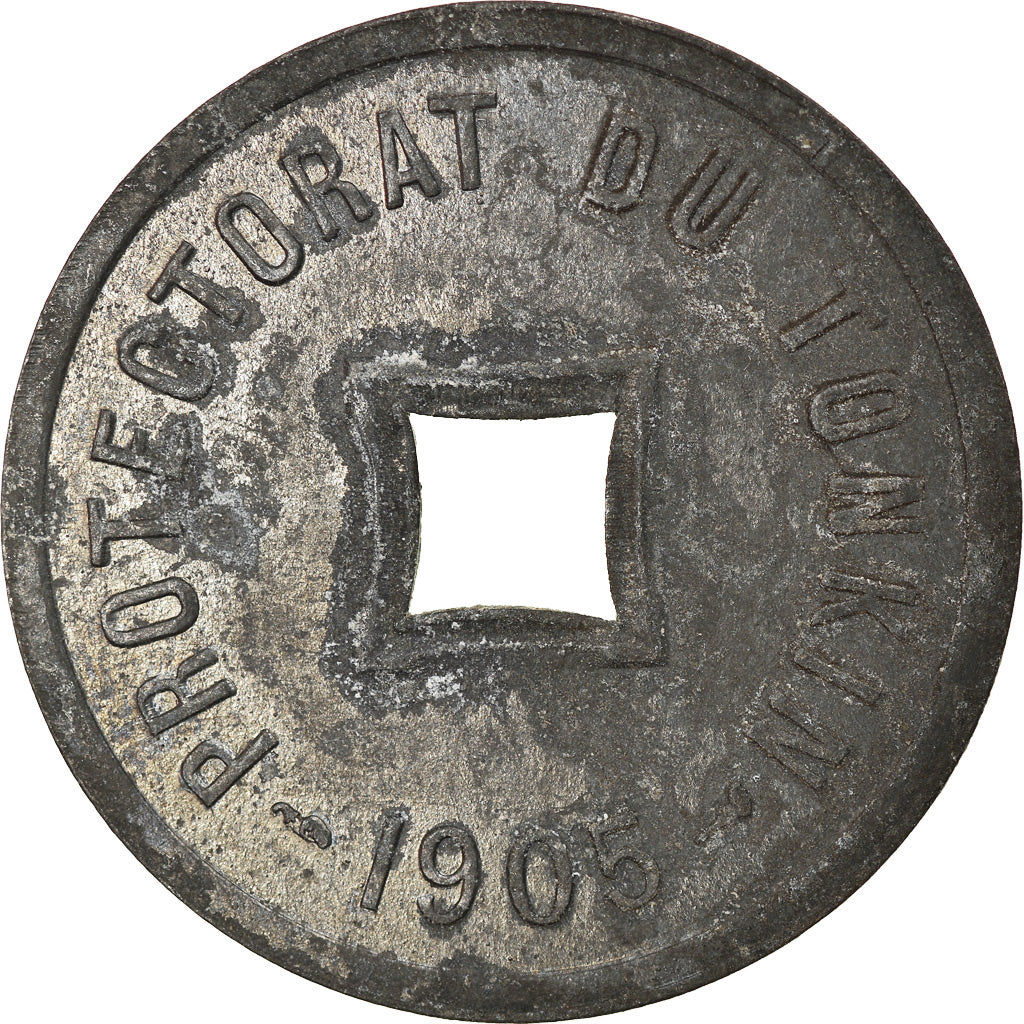 Monnaie, Tonkin, 1/600 Piastre, 1905, Paris, TTB+, Zinc, KM:1