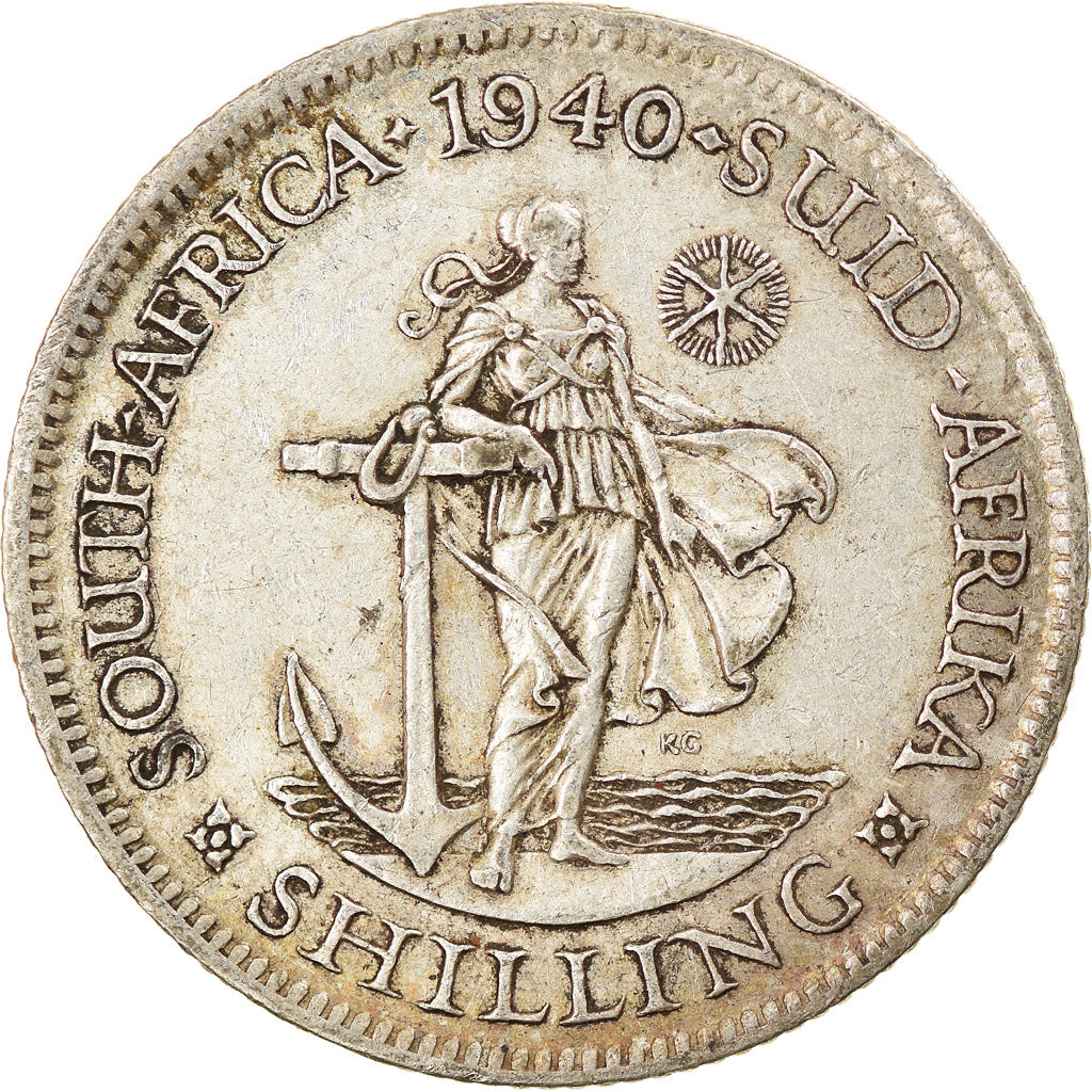 Monnaie, Afrique du Sud, George VI, Shilling, 1940, Pretoria, TTB, Argent, KM:28