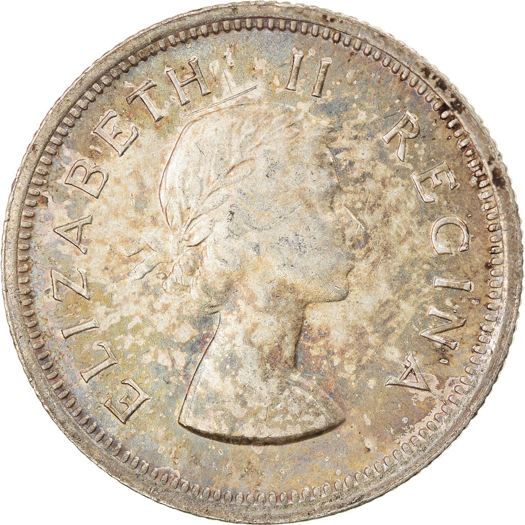 Coin, South Africa, Elizabeth II, Shilling, 1954, Pretoria, MS(60-62), Silver