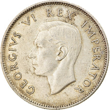 Monnaie, Afrique du Sud, George VI, 2 Shillings, 1943, Pretoria, TTB+, Argent