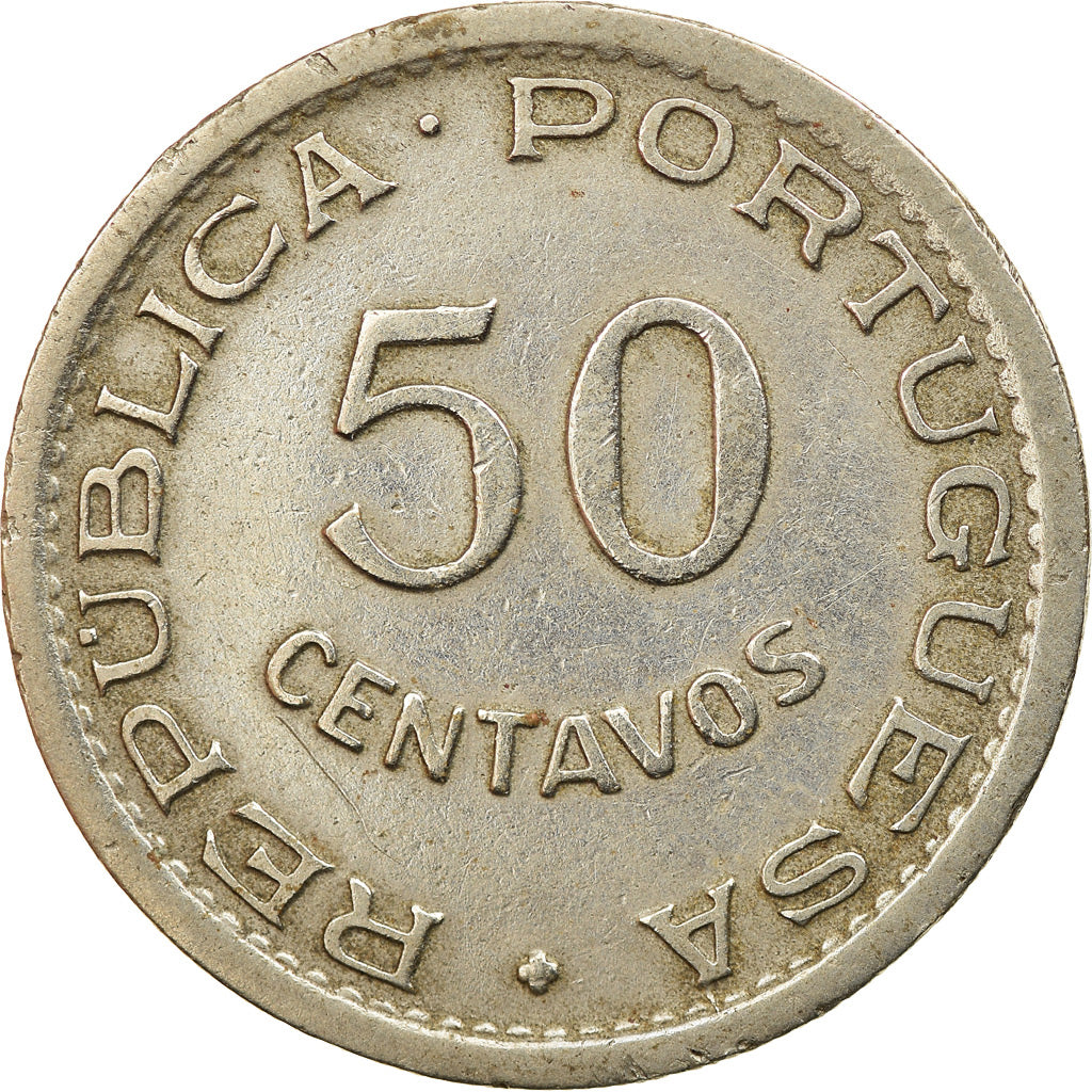 Coin, Cape Verde, 50 Centavos, 1949, EF(40-45), Nickel-Bronze, KM:6